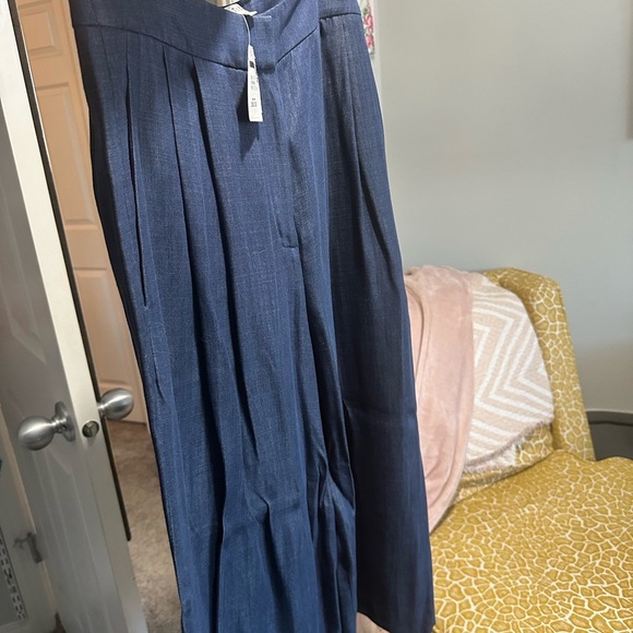 Tibi Women's Blue Wide-Leg Jeans - Picture 2 of 6